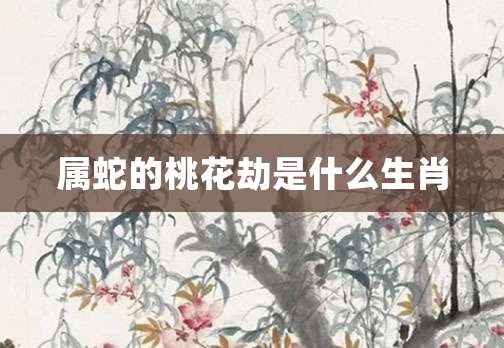 属蛇的桃花劫是什么生肖